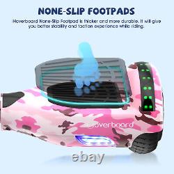 Hoverboard for Kids Self-Balancing Electric Scooters Bluetooth Pink Hoverboards