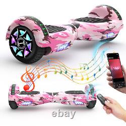 Hoverboard for Kids Self-Balancing Electric Scooters Bluetooth Pink Hoverboards