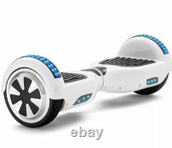 Hoverboard white 6.5 Inch Electric Scooters Bluetooth LED Self Balance Board-UK