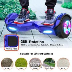 Hoverboard with Kart 6.5 Inch Electric Scooters Bluetooth LED Balance Board