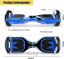 Hoverboards Self Balancing Scooter with Bluetooth Speaker & LED Lights Boys Girls