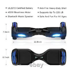 Hoverbord 6.5 Electric Scooter Bluetooth 2 wheels self balance Skateboard + Bag