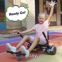 Hoverkart Go Kart Seat for Hoverboard Self Balance Scooter Board 6.5''8.5''10'