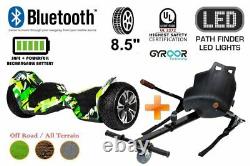 Hyper Green G2 PRO 8.5 All Terrain Off Road Hoverboard UL2272 + HK4 Black Kart