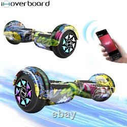 IHoverboard 6.5 Electric Scooters Hoverboard Bluetooth Self Balance Lights LED