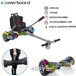 IHoverboard 6.5'' Kids Self-Balance Hover Board Electric&Hoverkart Go Kart Seat