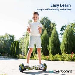IHoverboard Bluetooth 6.5 Self-Balancing Electric Scooters for Kids LED 2wheels