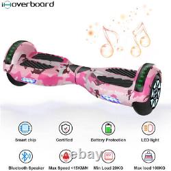 IHoverboard Pink 6.5 Bluetooth Hoverboard Electric Self-Balancing Scooter LED