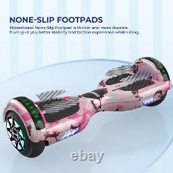 IHoverboard Pink 6.5 Bluetooth Hoverboard Electric Self-Balancing Scooter LED