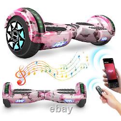 IHoverboard Pink 6.5 Bluetooth Hoverboard Electric Self-Balancing Scooter LED