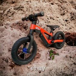 Kids Electric Balance Bike RED- Bolt e-Bikes 12, 24V