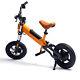 Kids Electric Bike Balance Bike 12 200w 3 Speed 4ah Battery -green/orange Uk