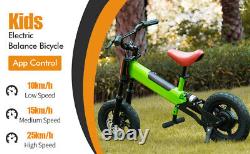 Kids Electric Bike Kids Balance Bike 12 inch 200W 3 Speed 24V 4Ah Battery UK