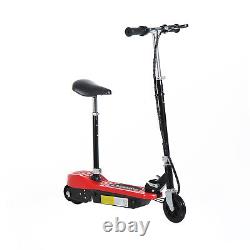 Kids Foldable E-Scooter WithBrake Kickstand-Red Ride Adjustable Balancing Fun