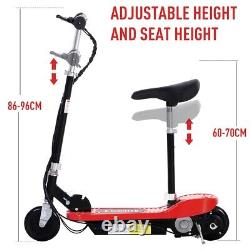 Kids Foldable E-Scooter WithBrake Kickstand-Red Ride Adjustable Balancing Fun