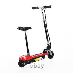Kids Foldable E-Scooter WithBrake Kickstand-Red Ride Adjustable Balancing Fun