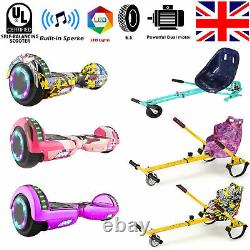 Kids Hover Board & Hoverkart 6.5 Bluetooth Electric LED Self-Balancing Scooter