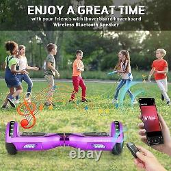 Kids Hover Board & Hoverkart 6.5 Bluetooth Electric LED Self-Balancing Scooter