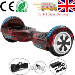 Kids Hoverboard 6.5 Flame Red Electric Scooters Bluetooth 2 Wheel Balance Board