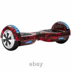 Kids Hoverboard 6.5 Flame Red Electric Scooters Bluetooth 2 Wheel Balance Board