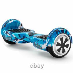 Kids Hoverboard Blue Camo 6.5 Electric Scooters Bluetooth 2 Wheel Balance Board