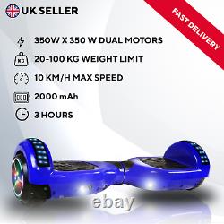 LED 6.5'' 2-Wheels Electric Hover Board Bluetooth Self Balancing Scooter