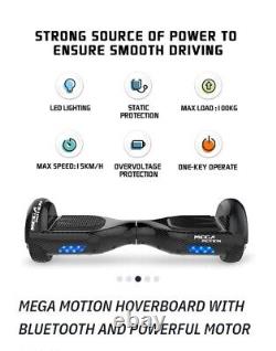 MEGA MOTION 6.5 Self-Balancing 2 Wheel Motor, Bluetooth & LED Lights, Was £209