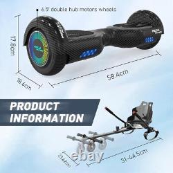 MegaMotion Hoverboard 6.5'' with Hoverkart Kids Self-Balancing Eclectic Scooter