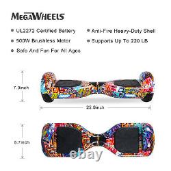 Megawheels 6.5 Inch Electric Self Balancing Hoverboard Scooter LED Wheels Lights