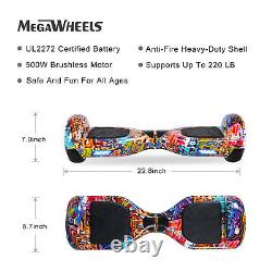 Megawheels 6.5 Smart Hover Board Electric Self Balancing Scooter Two-Wheels LED