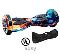 NEW 8.5 Self Balancing Electric Scooter +LED Flash Wheels Bluetooth Hover board