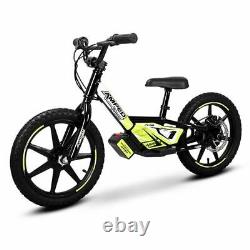 NEW AMPED A16 Electric Lithium Battery Powered Kids Balance Bike 120w 6+ BLACK