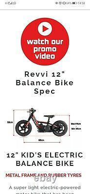 New! 2020 Revvi 12 Electric Kids Balance Bike MX Bicycle Bike Pit Kids 2 speed