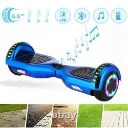 New Hover Board Blue Galaxy Electric Scooter Bluetooth 2 Wheel LED Balance Board