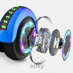 New Hover Board Blue Galaxy Electric Scooter Bluetooth 2 Wheel LED Balance Board