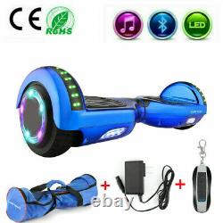 New Hover Board Blue Galaxy Electric Scooter Bluetooth 2 Wheel LED Balance Board