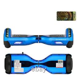 New Hover Board Blue Galaxy Electric Scooter Bluetooth 2 Wheel LED Balance Board