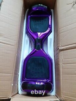 New purple chrome Z1+ hover board self balance segway electric lights