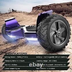 Off road all terrain 700W 8.5 big wheel bluetooth balance hoverboard