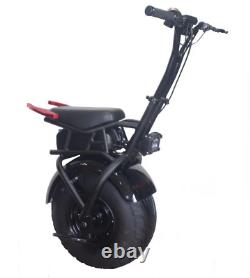 One Wheel Self Balance Motorcycle Vehicle Headlight 1000with60v Electric 18in