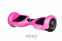 Pink 6.5 UL2272 Certified Hoverboard Swegway with LED Wheels + HoverBike White