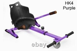 Pink 6.5 UL2272 Hoverboard Swegway with LED Wheels + Hoverkart HK4 Purple