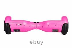 Pink 6.5 UL2272 Hoverboard Swegway with LED Wheels + Hoverkart HK5 White