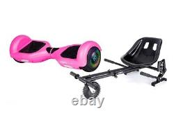 Pink ZIMX HB2 6.5 UL2272 Hoverboard Swegway with LED Wheels + HK8 Hoverkart