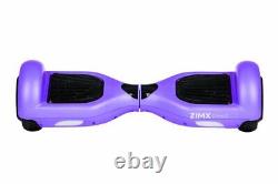 Purple 6.5 UL2272 Certified Hoverboard Swegway & LED Wheels + HoverBike Purple