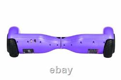 Purple 6.5 UL2272 Certified Hoverboard Swegway & LED Wheels + HoverBike Red