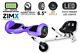 Purple 6.5 Ul2272 Hoverboard Swegway With Led Wheels + Hoverkart Hk5 White
