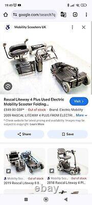 RASCAL Liteway 3 Balance 4ph Class 2 Pavement Electric Mobility Scooter CS A39
