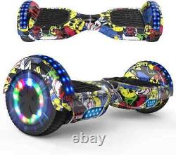 RCB Kids Hoverboard Segway 6.5 Bluetooth Self-Balancing e Scooters LED Lights