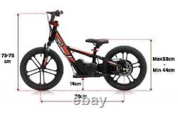 REVVI 16 Electric Balance Bike, Kids 5+ Year Olds, Blue, Pink, Orange, Black, Green